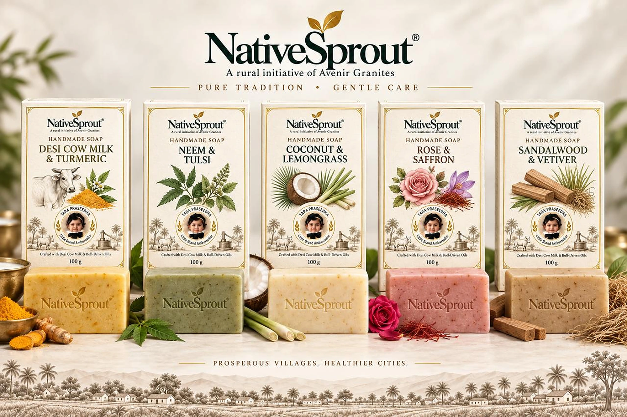 NativeSprout handmade soap range